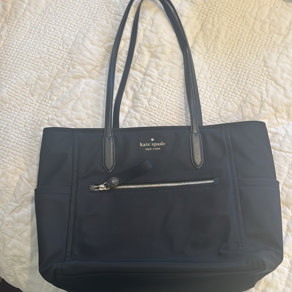 EUC kate spade Chelsea Large Nylon Tote Bag Black - Picture 11 of 15